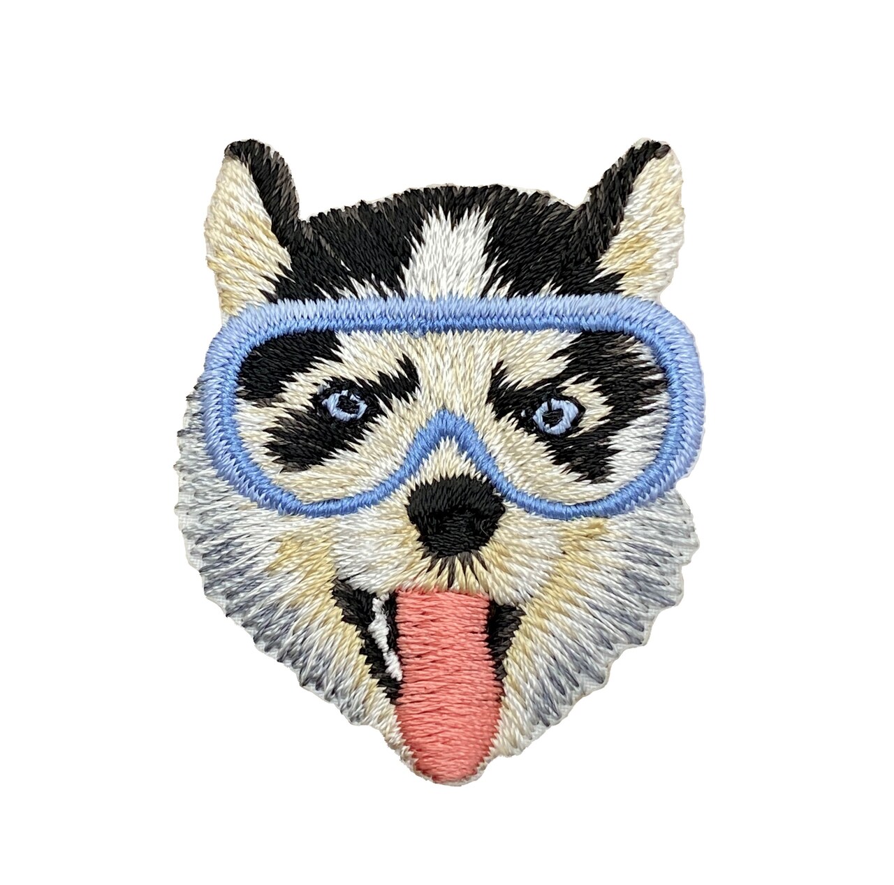 Siberian Husky, Scientist, Puppy Dog, Wearing Goggles, Embroidered, Iron on Patch